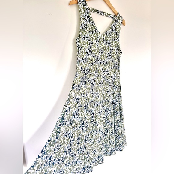 Fransa Olive Leaf A Line Dress - Picture 3 of 9